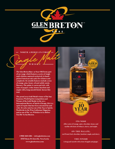 Tasting Notes Glen Breton Rare 10 Year Old Canadian Single Malt Whisky